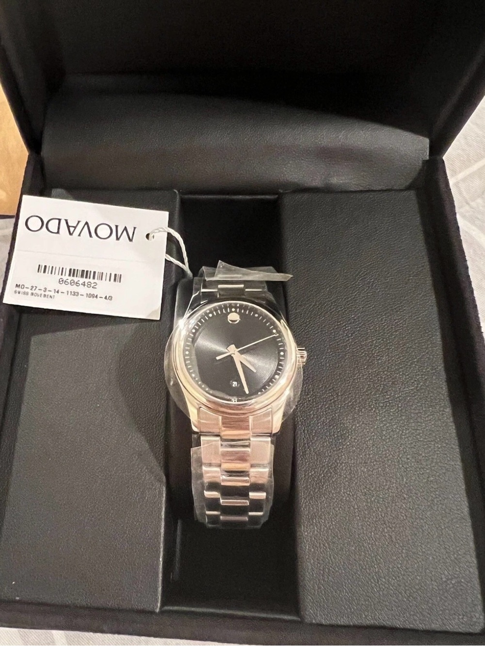 Authentic Movado Sportivo
Women's Stainless-Steel Black Dial
Watch 0606482